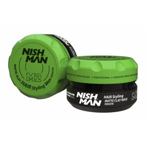 NISHMAN Hair Styling Matte Clay Wax Keratin - M2