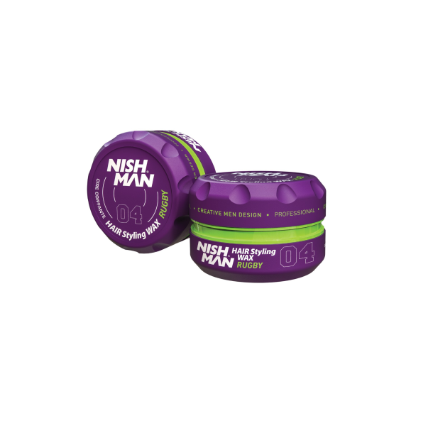 NISHMAN Hair Styling Wax 04 - Rugby  (100 ml)