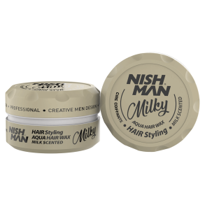 NISHMAN Hair Styling Aqua Wax - Milky