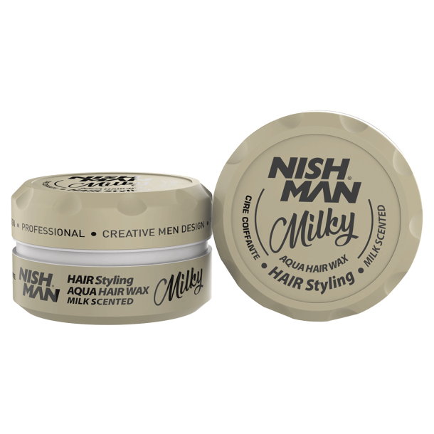 NISHMAN Hair Styling Aqua Wax - Milky