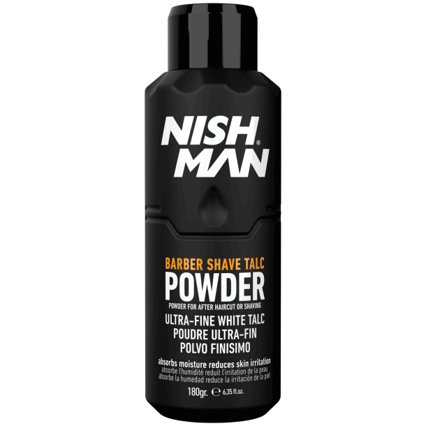 NISHMAN Barber Shave Talc Powder 