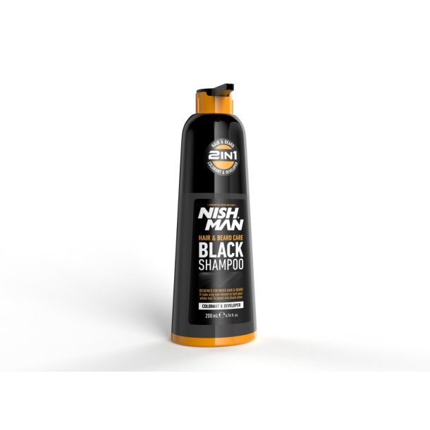 NISHMAN Hair &amp; Beard Care - Black Shampoo