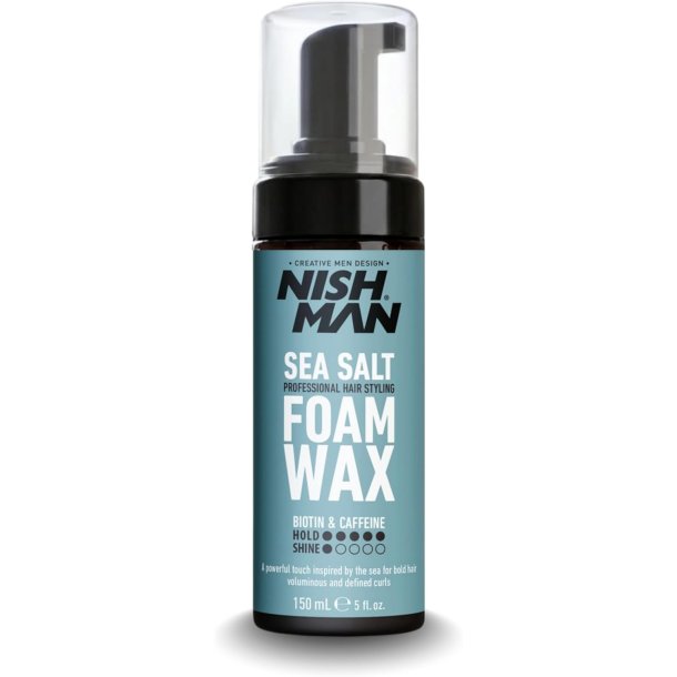 NISHMAN Professional Hair Styling Foam Wax - Sea salt