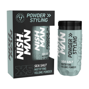 NISHMAN Hair Styling Powder Wax Matte Sea Salt - X5