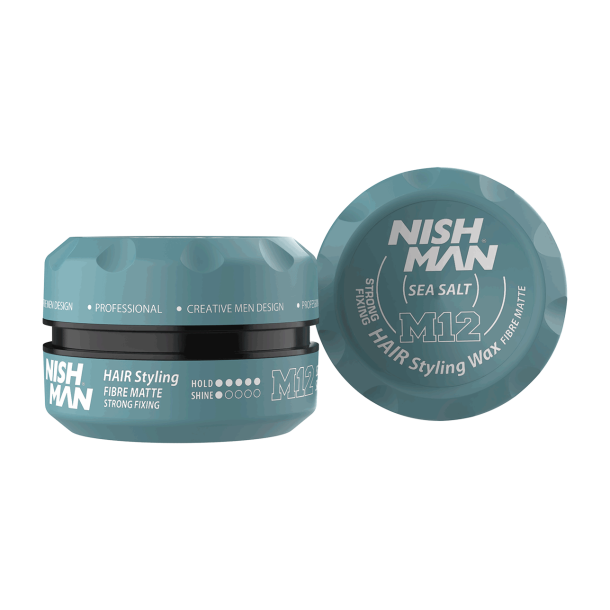 Nishman Hair Styling Wax Fibre Matte Sea Salt - M12