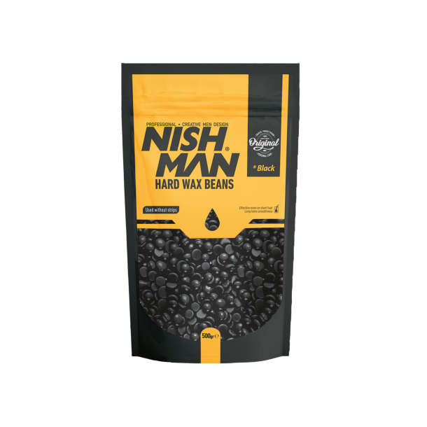 NISHMAN Professional Hard Wax Beans - BLACK