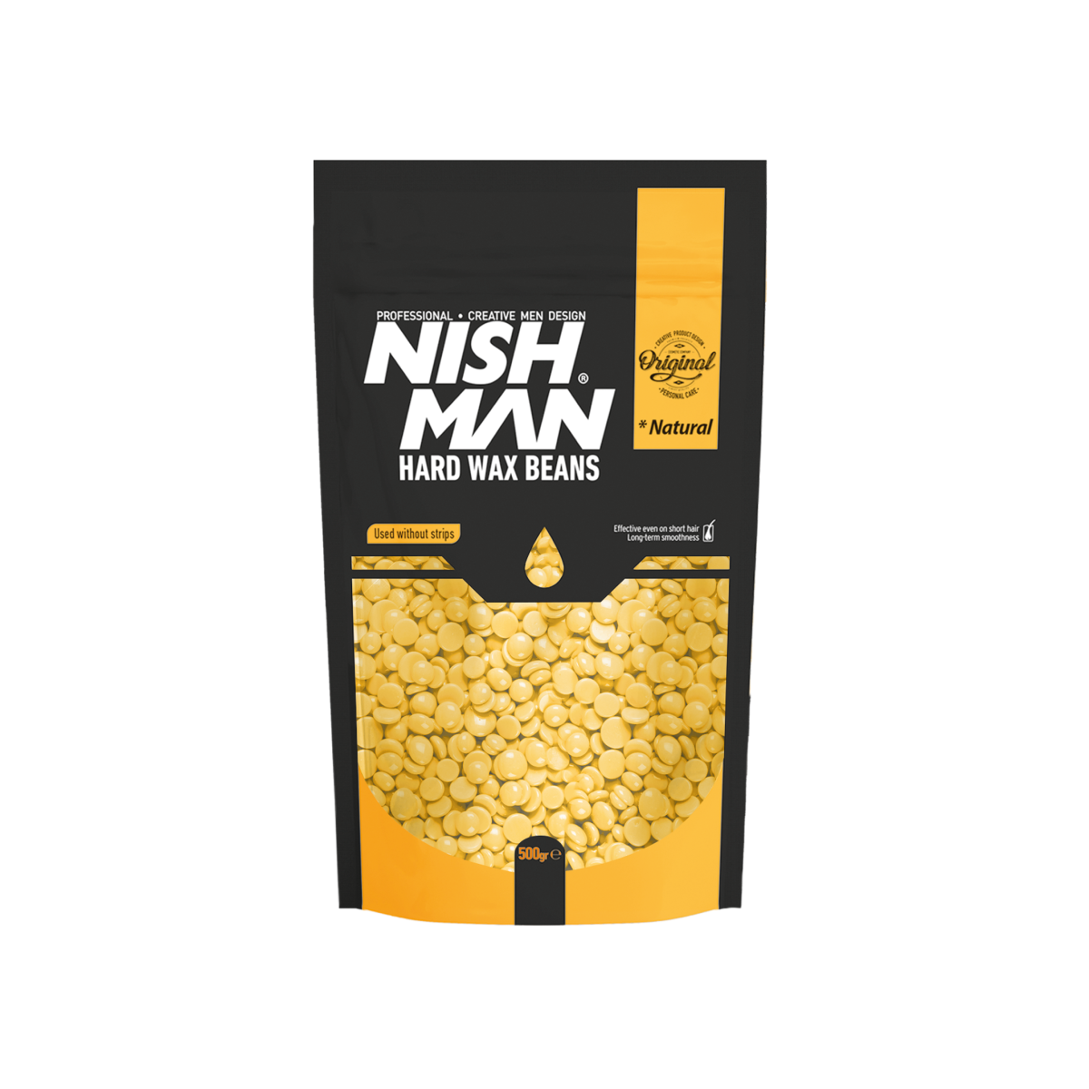 NISHMAN Professional Hard Wax Beans NATURAL HÅRFJERNING NISHMAN AS