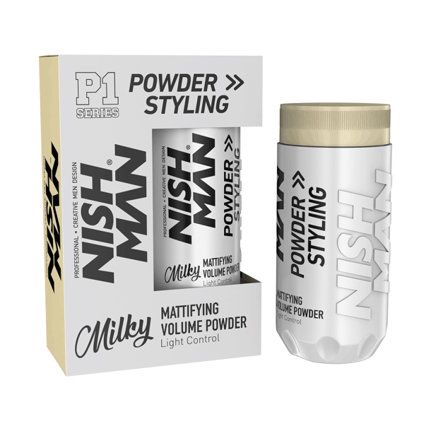 NISHMAN Hair Styling Powder Wax Matte P1 - Milky 