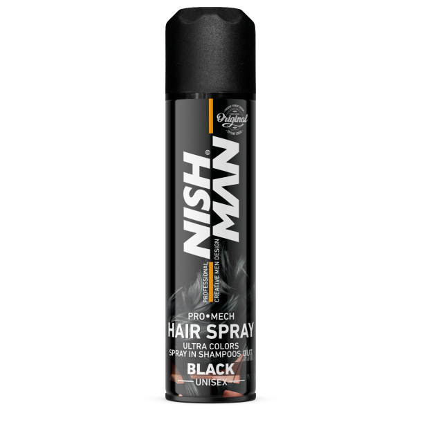 NISHMAN Color Hair Spray - Black