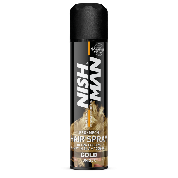 NISHMAN Color Hair Spray - Gold 
