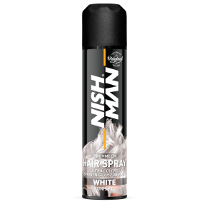 NISHMAN Color Hair Spray - White