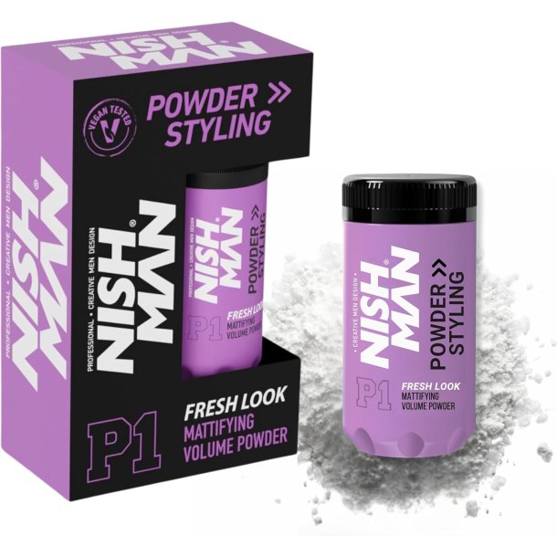 NISHMAN Hair Styling Powder Wax Matte P1 - Fresh Look