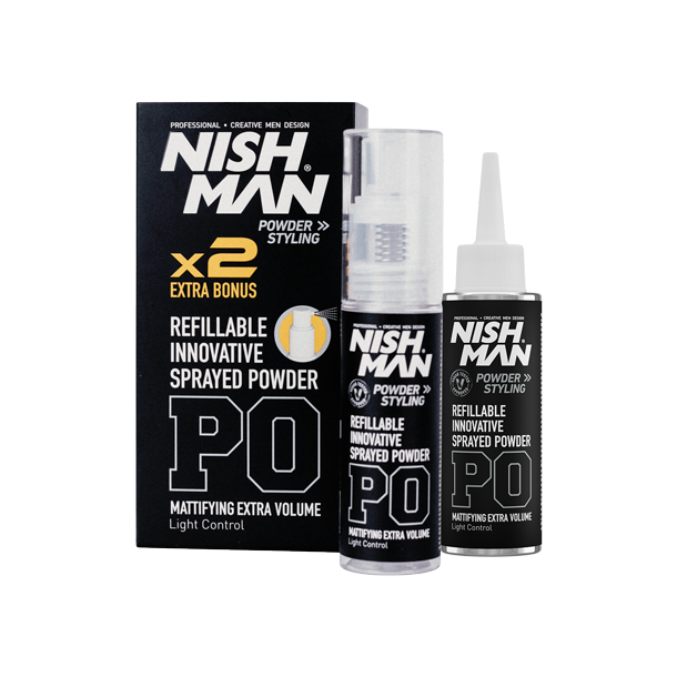 NISHMAN Hair Styling Powder Wax Matte Extra Volume x2 - P0