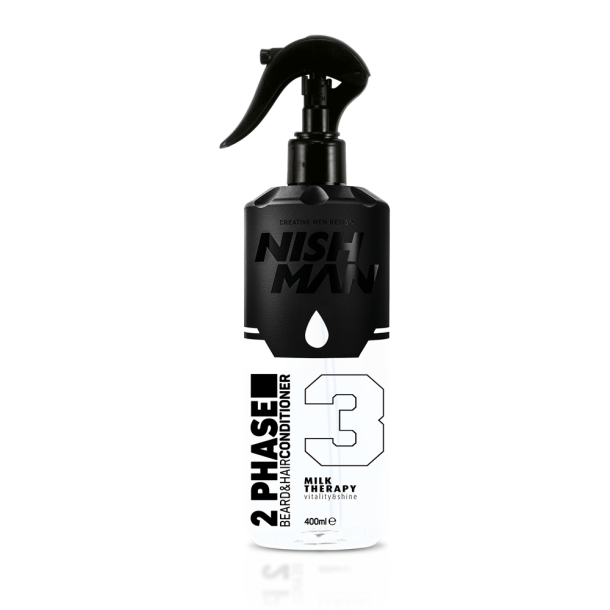 NISHMAN 2 Phase Beard &amp; Hair Conditioner - Milk Therapy