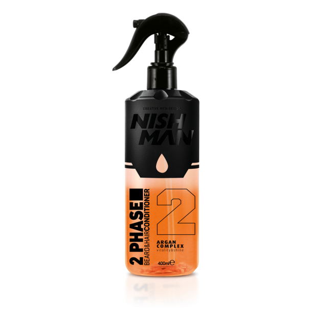 NISHMAN 2 Phase Beard &amp; Hair Conditioner - Argan Complex