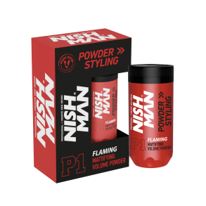 NISHMAN Hair Styling Powder Wax Matte P1 - Flaming